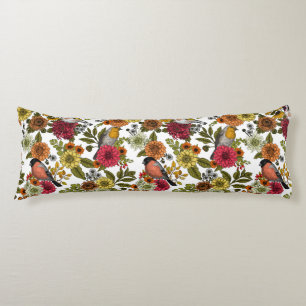 Garden birds and flowers 1 body cushion