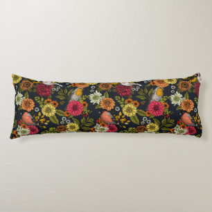 Garden birds and flowers 2 body cushion