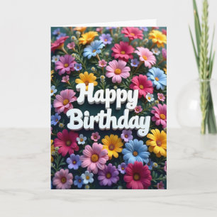 Garden Birthday Art Card