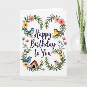Garden Birthday Joy Card