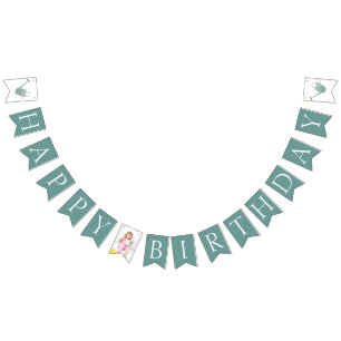 Garden Birthday Party Photo Bunting
