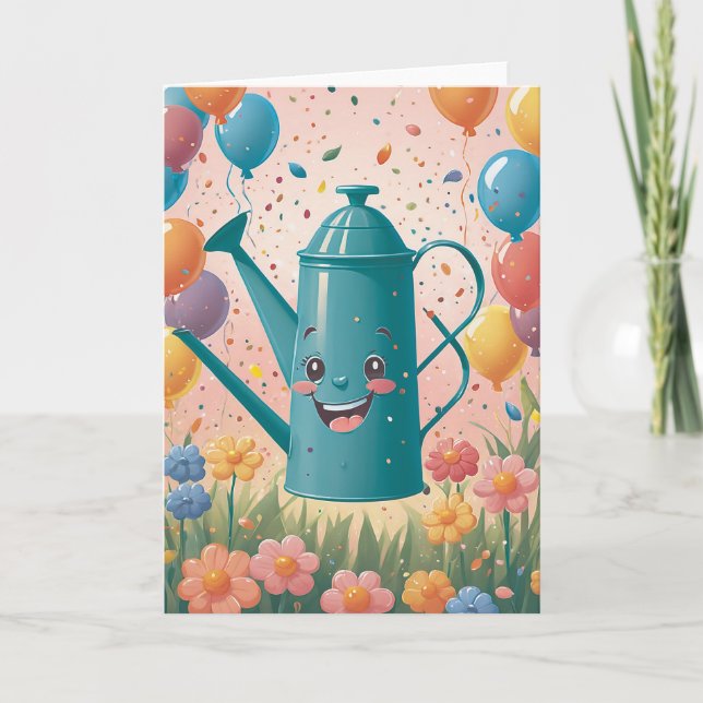 Garden Birthday Wishes Card (Front)