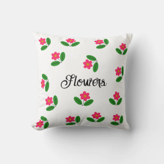 Garden Bloom: Floral Throw Pillow