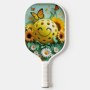 Garden Bloom Pickleball – Cute Sunflower & Butterf Pickleball Paddle