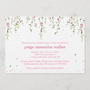 Garden Blooms Bridal Shower Invitation