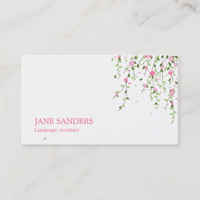Garden Blooms Business Cards (Front)