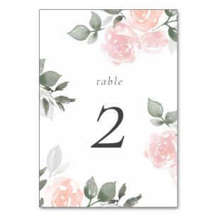 Garden Blooms Table Number