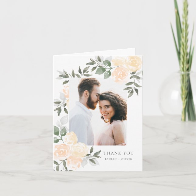 Garden Blooms Thank You Card (Front)