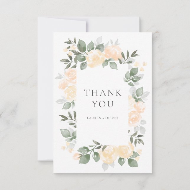Garden Blooms Thank You Card (Front)