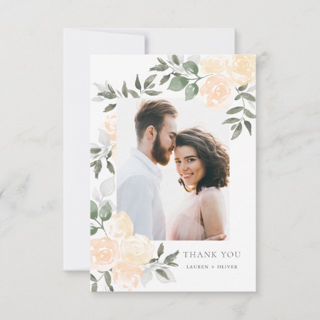 Garden Blooms Thank You Card (Front)