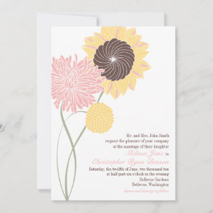 Garden Blossoms Wedding Invitation