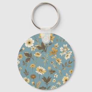 Garden Blue Bloom Bags' Key Ring