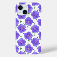 Garden Blue Geranium Flower on any Colour