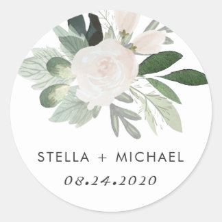 Garden Blush Round Sticker