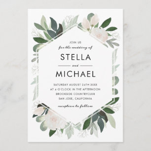 Garden Blush Wedding Invite