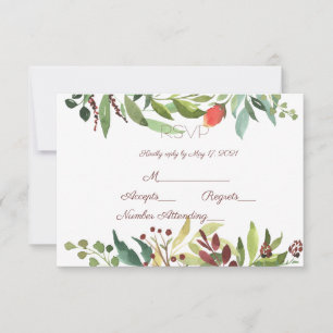 Garden Border RSVP Card