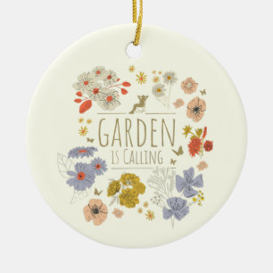 Garden Botanical Flowers For Gardening Mom and Dad Ceramic Tree Decoration