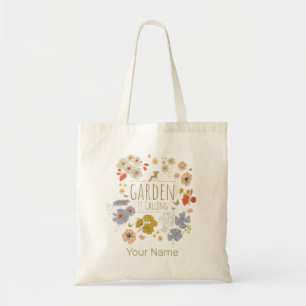 Garden Botanical Flowers For Gardening Mum and Dad Tote Bag