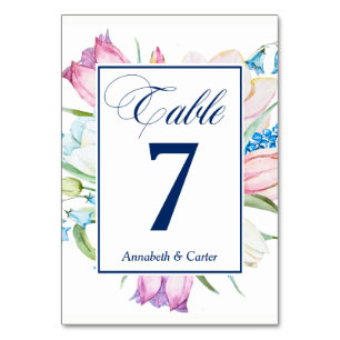 Garden Bouquet Table Number