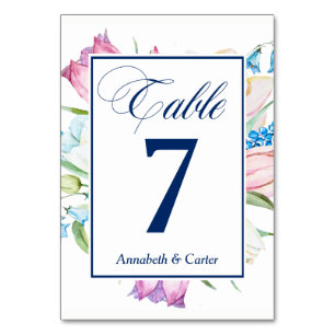 Garden Bouquet Table Number