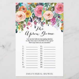 Garden Bridal Shower Game PRINTED