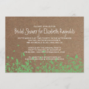 Garden Bridal Shower Invitations