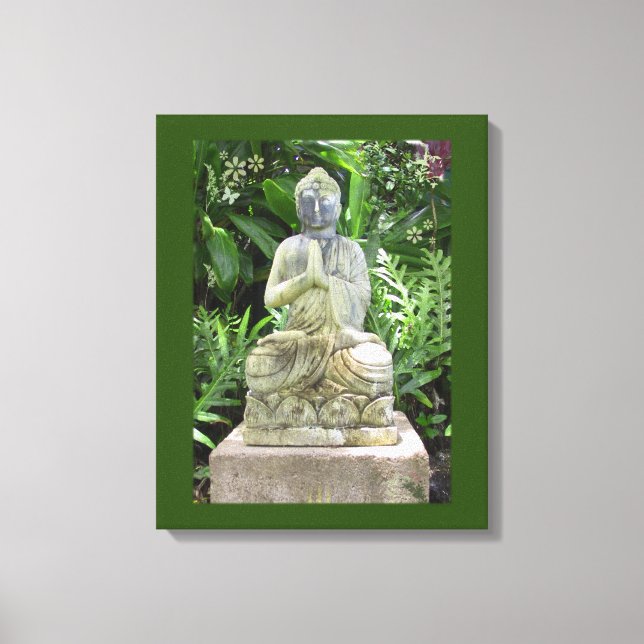 Garden Buddha Canvas Print (Front)
