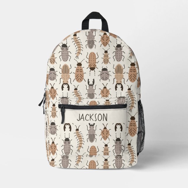 Garden Bug Beetle Insect Animal Boy Neutral Hiking Printed Backpack (Front)
