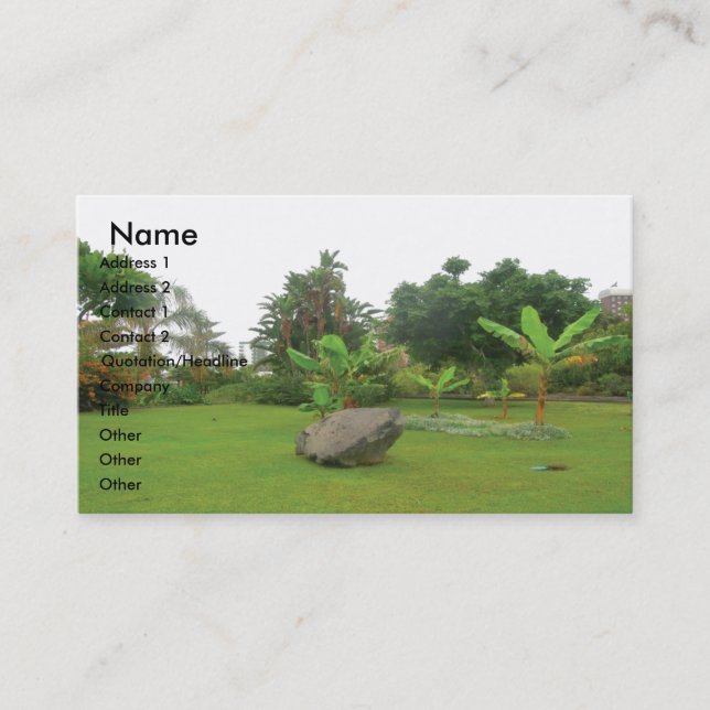 Garden Business Card (Front)
