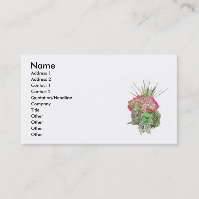 Garden Business Card (Front)