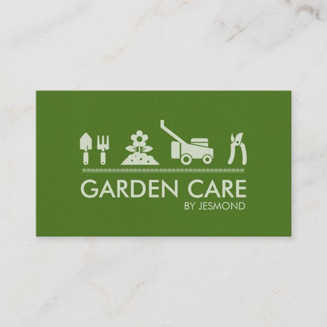 Garden Care Business Card (Front)