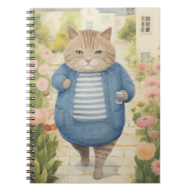 Garden Cat Notebook (Front)