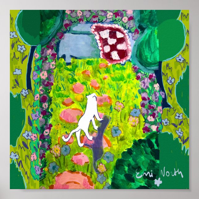 Garden cat poster (Front)