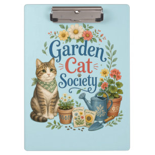Garden Cat Society Cottagecore Florals Clipboard