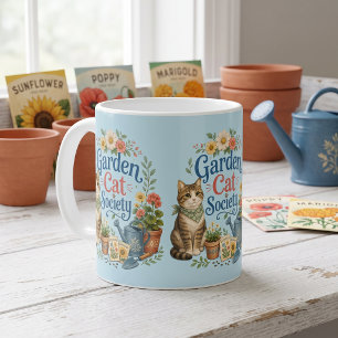 Garden Cat Society Cottagecore Florals Coffee Mug