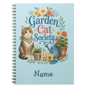 Garden Cat Society Cottagecore Florals Notebook