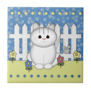 Garden Cat Tile