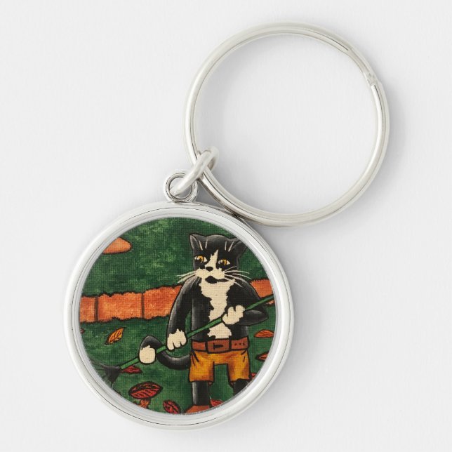 Garden Cats Key Ring (Front)