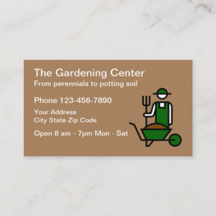 Garden Centre And Plant Nursery Business Card