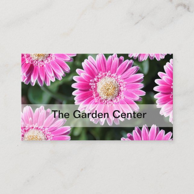 Garden Centre Flower Design Business Card (Front)