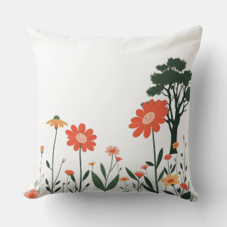Garden Charm – Colourful Botanical Pillow