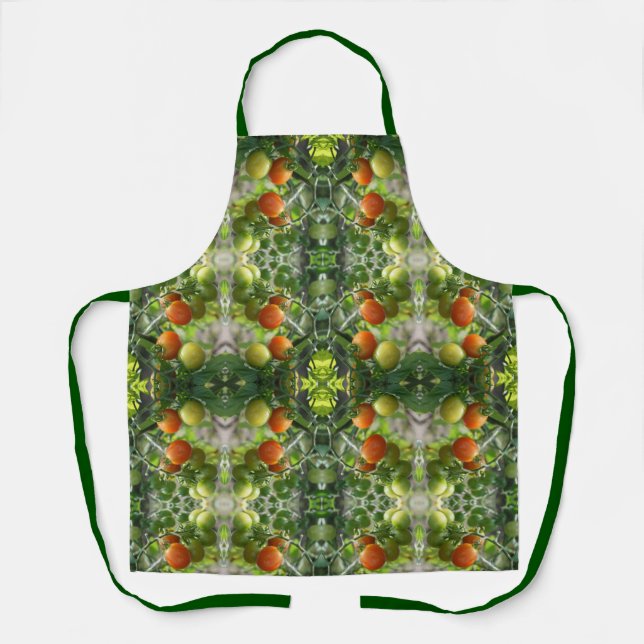 Garden Cherry Tomatoes Abstract Nature         Apron (Front)