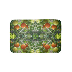 Garden Cherry Tomatoes Abstract Nature      Bath Mat