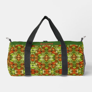 Garden Cherry Tomatoes Abstract Personalised Duffle Bag