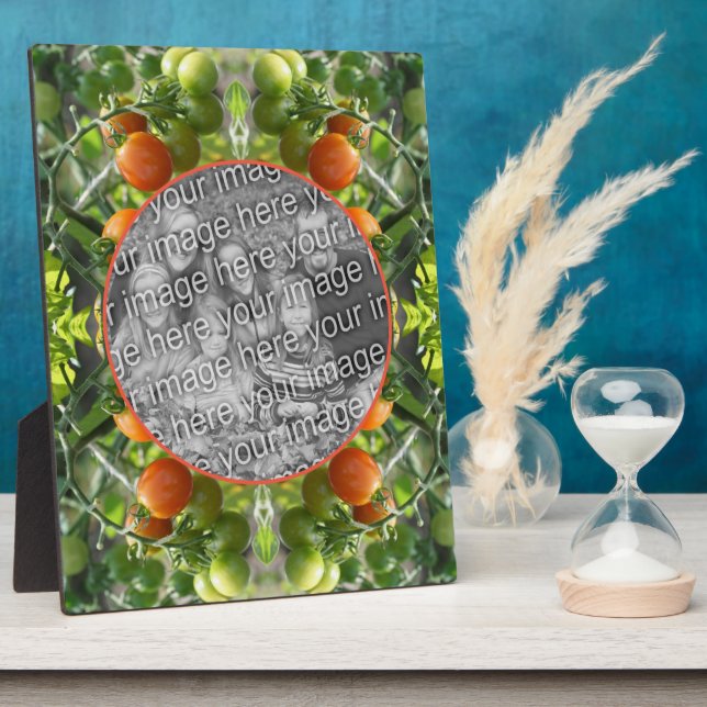 Garden Cherry Tomatoes Add Your Own Photo Plaque (Side)