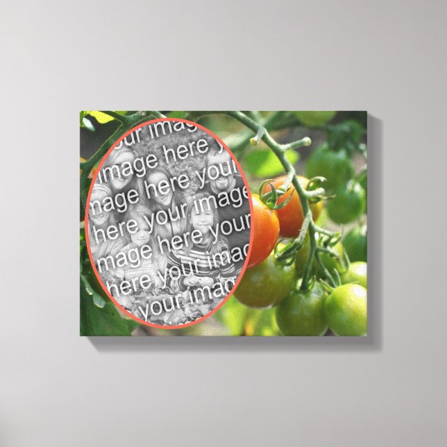 Garden Cherry Tomatoes Create Your Own Photo Canvas Print (Front)