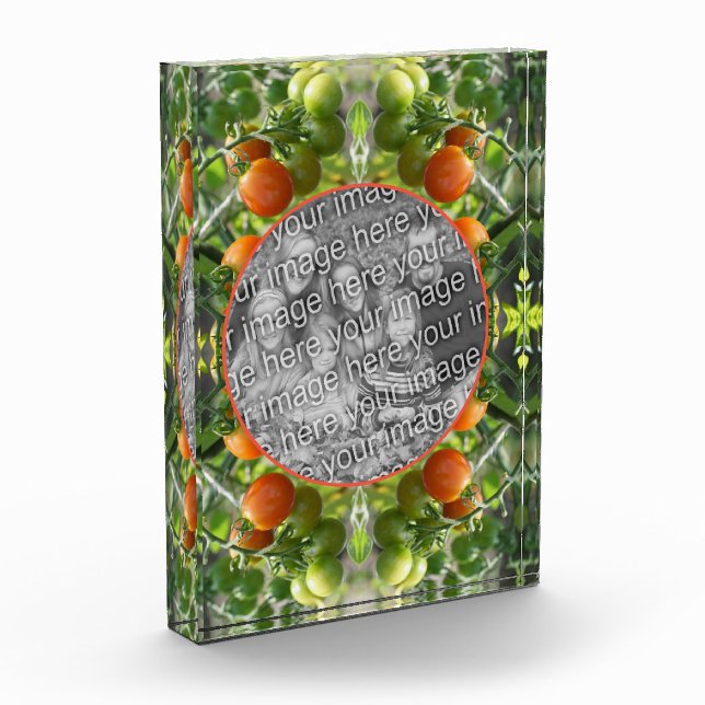 Garden Cherry Tomatoes Frame Add Your Own  Photo Block (Left)