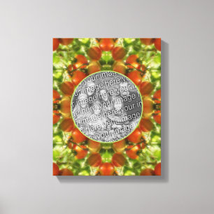 Garden Cherry Tomatoes Frame Create Your Own Photo Canvas Print