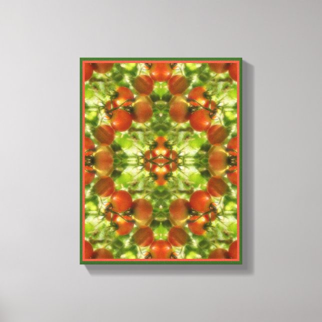 Garden Cherry Tomatoes Nature Abstract     Canvas Print (Front)