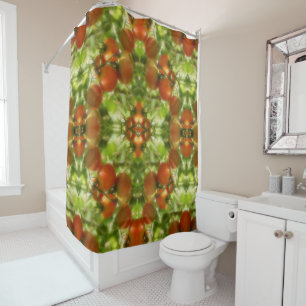 Garden Cherry Tomatoes Nature Abstract     Shower Curtain